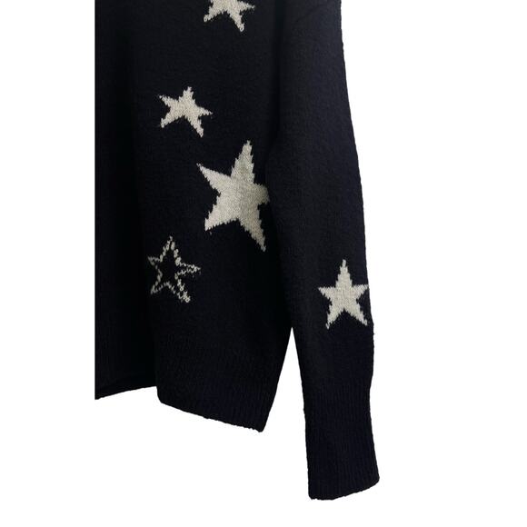 Rails Kana Star Wool Cashmere Blend Long Sleeve Sweater Midnight Ivory Size S - Picture 7 of 10